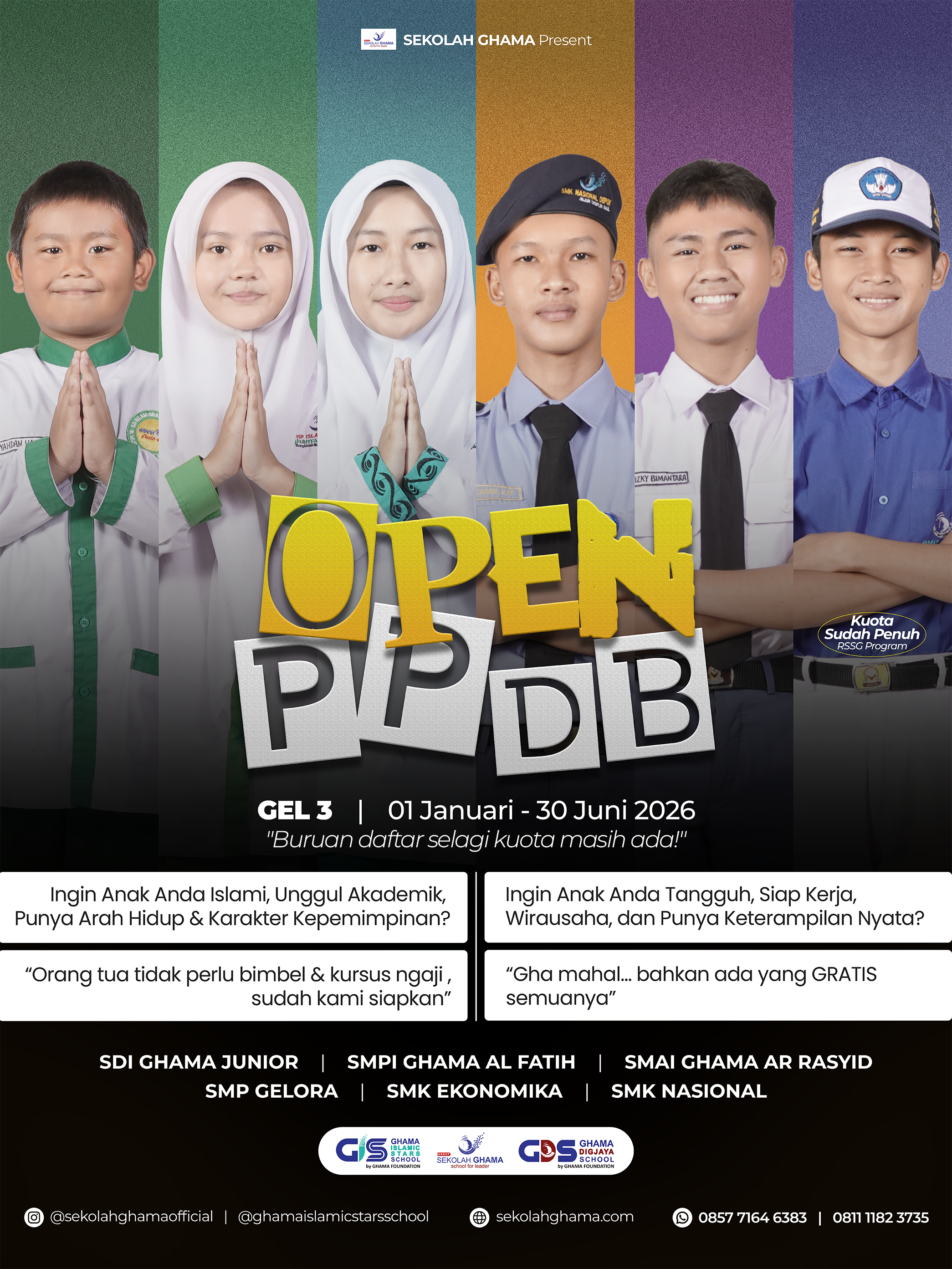 PPDB GEL 3 GDS FINAL FIX BANGET Sekolah GHAMA